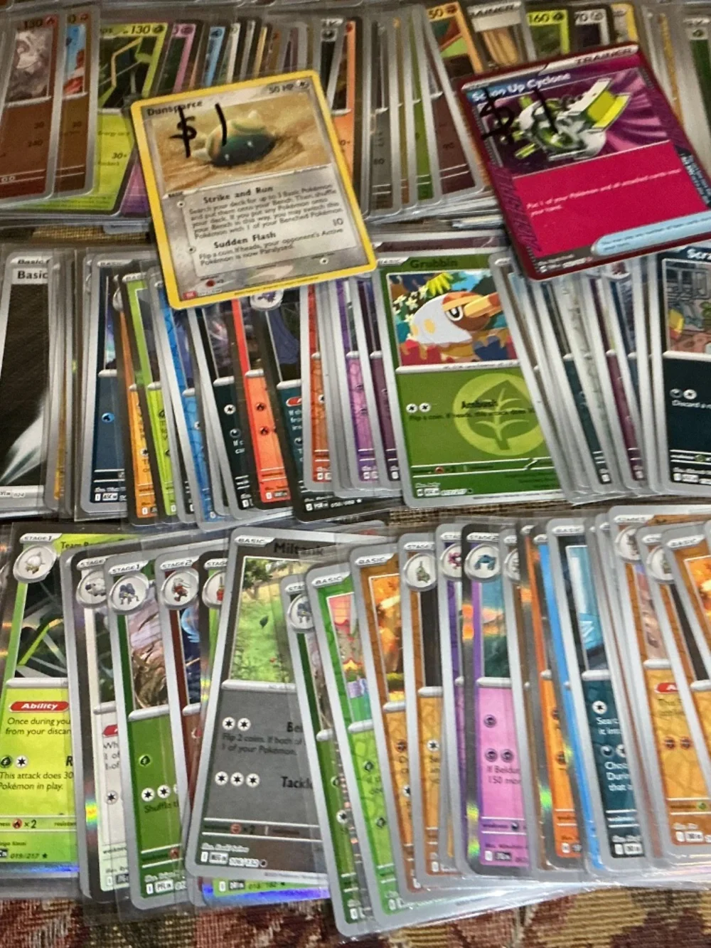 Pokemon Holo and reverse holo english card lot of 269 cards from 2020s